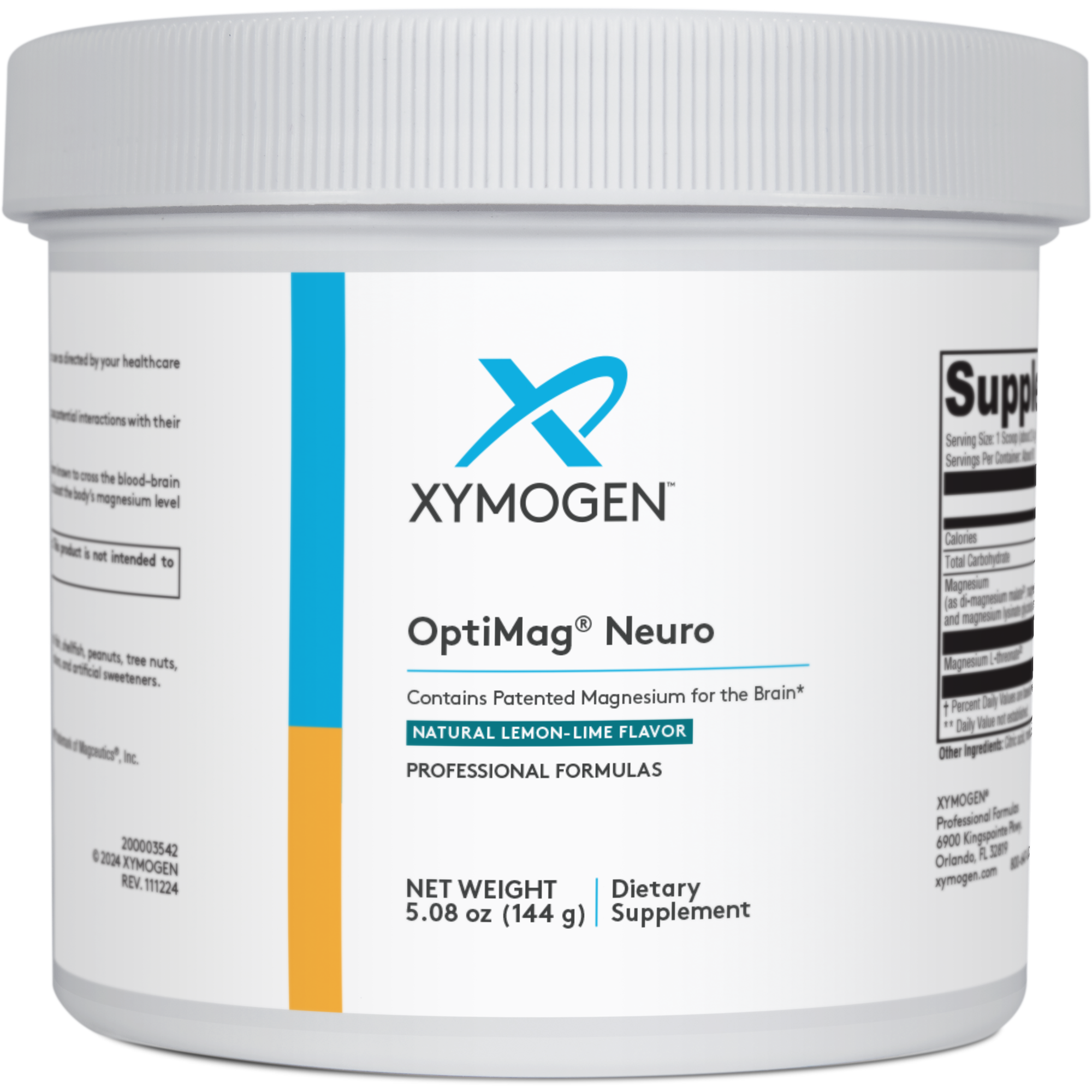OptiMag Neuro Lime Magnesium Supplement Powder | Xymogen